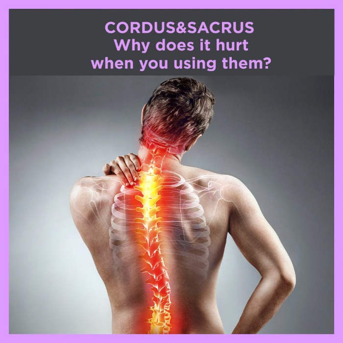 Why do Cordus&Sacrus hurt when you using them