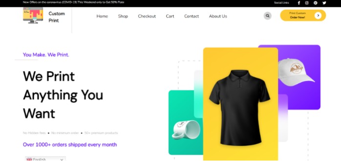 New E-commerce Website