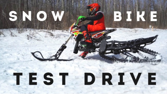 Snowbike test drive review