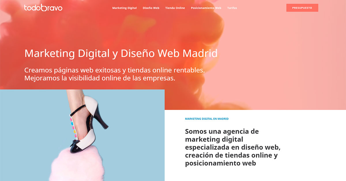 Nuevo Diseño Web de la agencia de marketing digital