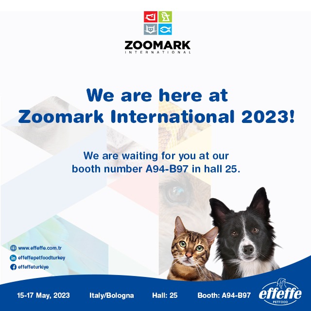 EFFEFFE PET FOOD WILL PARTICIPATE ZOOMARK IN BOLOGNA,  ITALY
