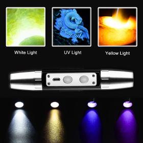 High Power Rechargeable UV Pen Flashlight Profession 365nm 3